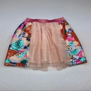 Cat & Jack Sequin Floral Skirt